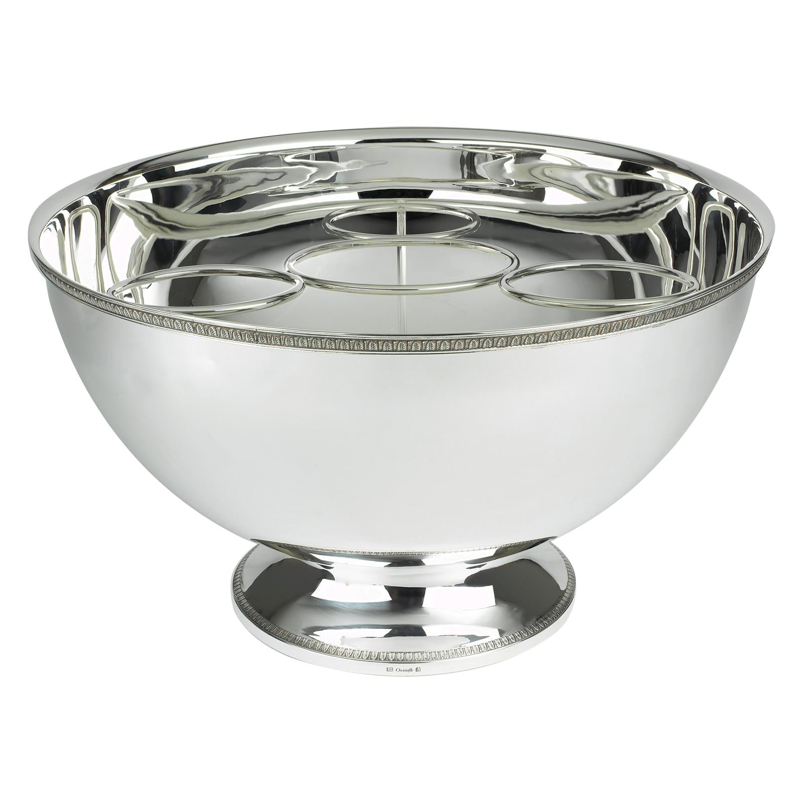Christofle Malmaison Silver Plated Punch Bowl