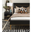 Global Views Ellipse Black Bedside Cabinet