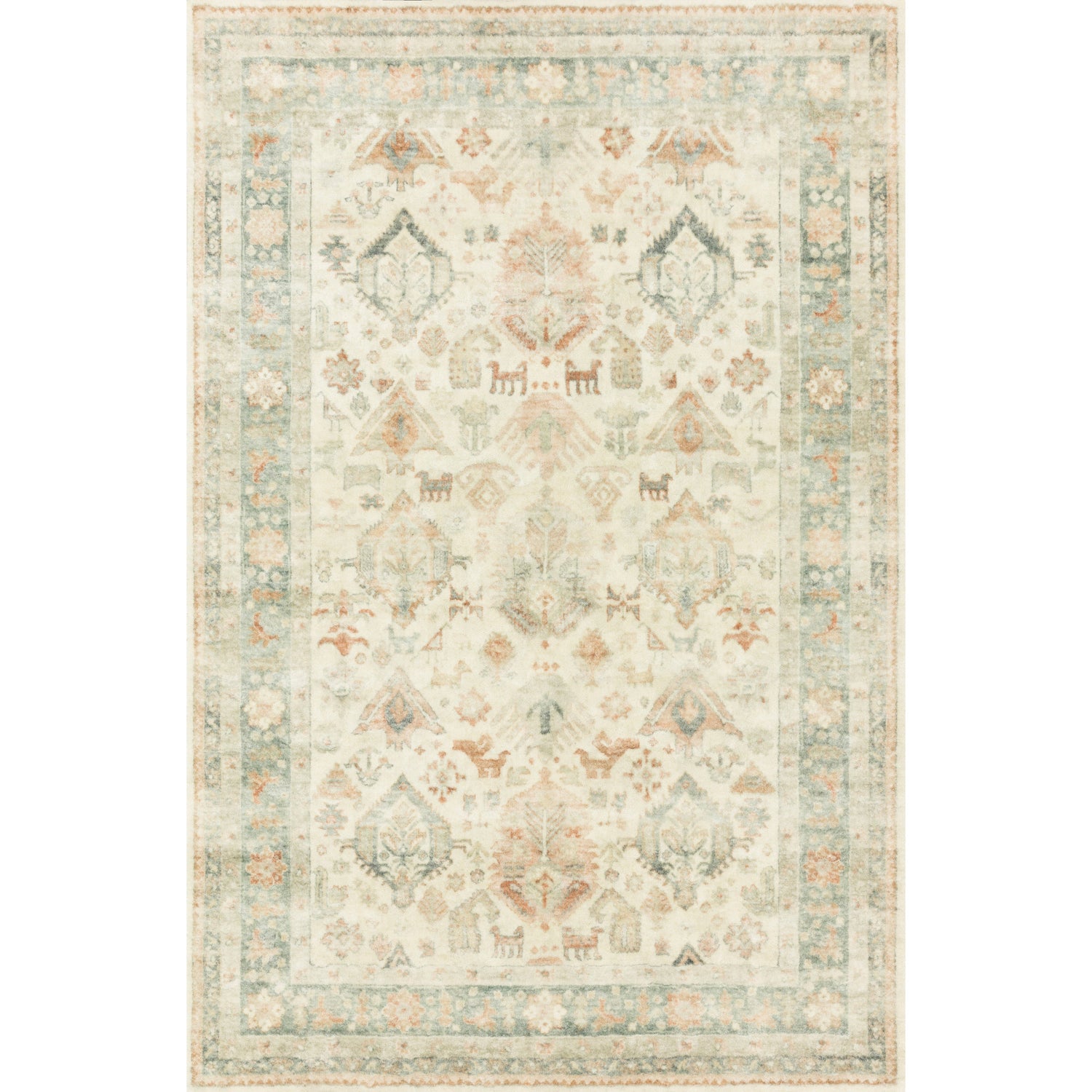 Loloi II Rosette ROS-01 Beige / Multi Rug