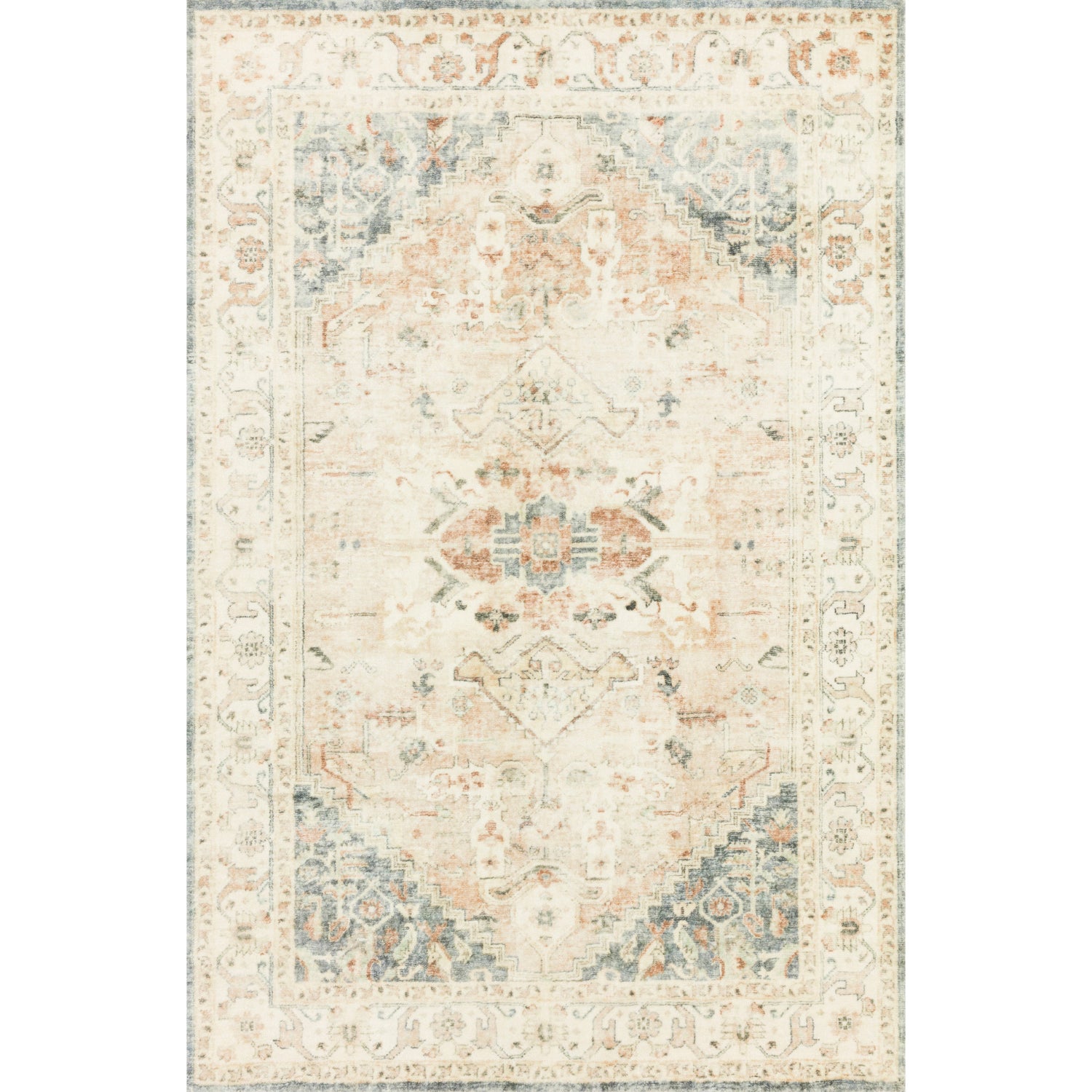 Loloi II Rosette ROS-06 Clay / Ivory Rug