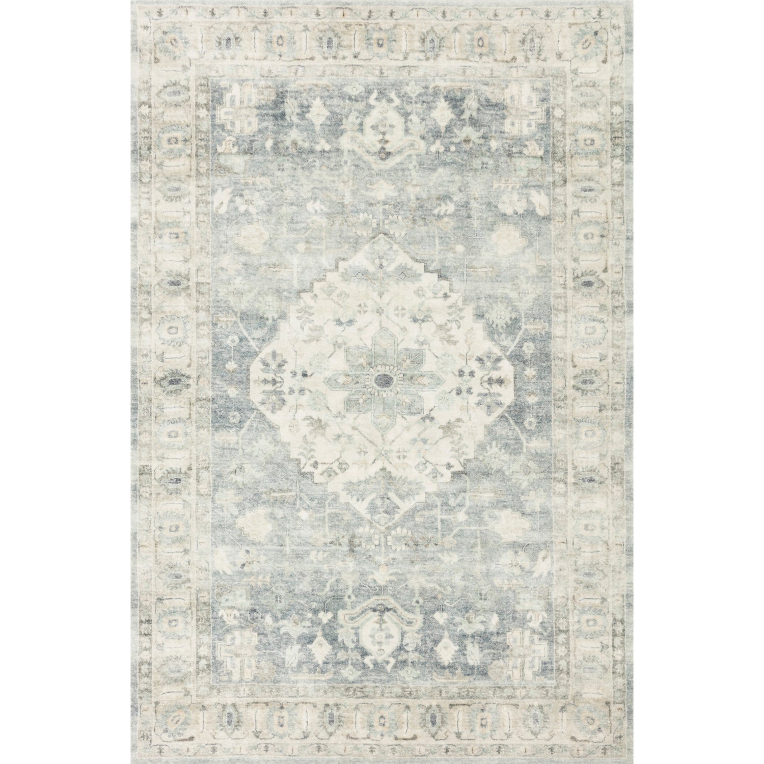 Loloi II Rosette ROS-07 Denim / Fog Rug