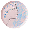 Raynaud Jean Cocteau Rose Large Platter Gbx