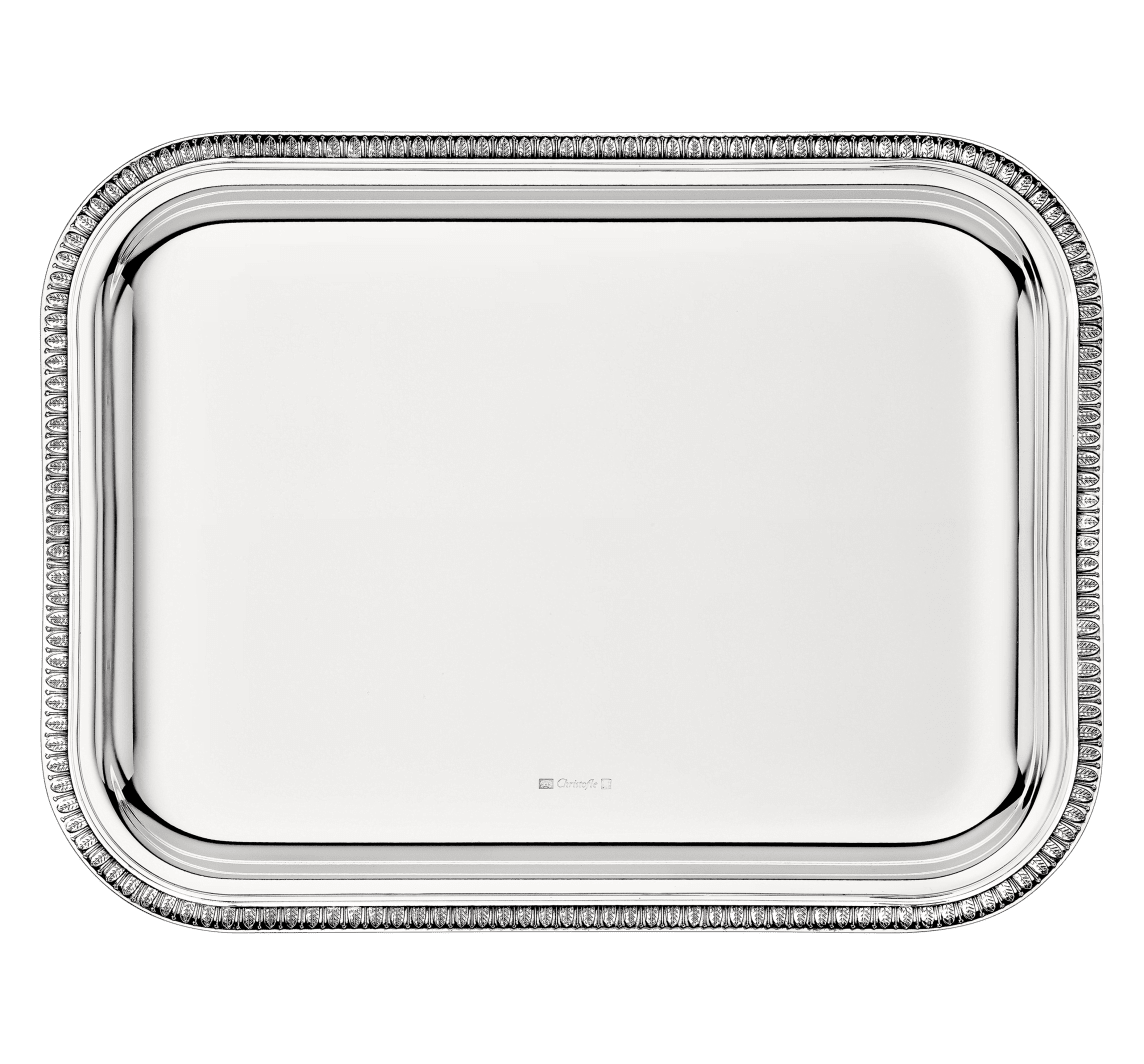 Christofle Malmaison Silver Plated Rectangular Tray