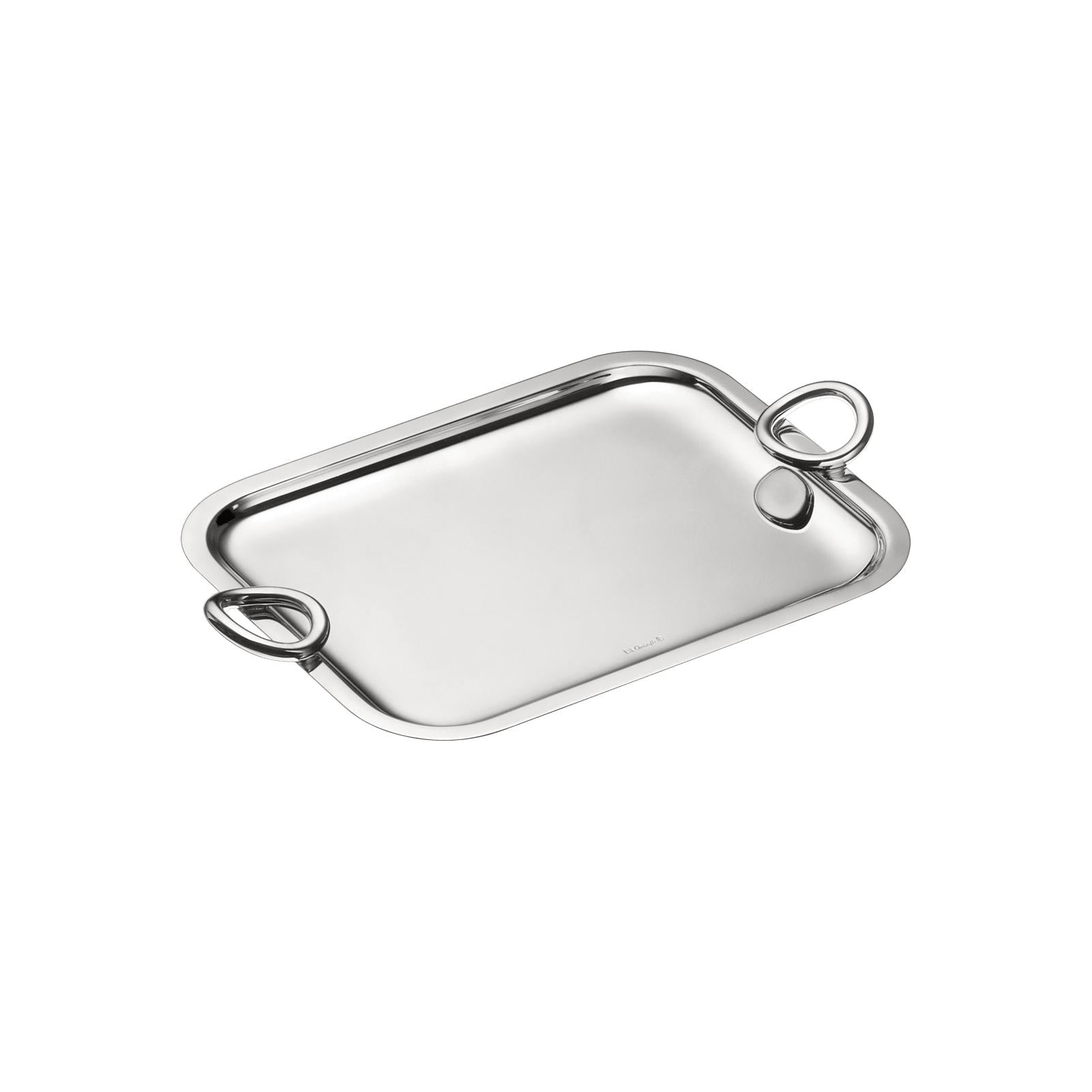 Christofle Vertigo Silver-Plated Tray 10 x 8 in