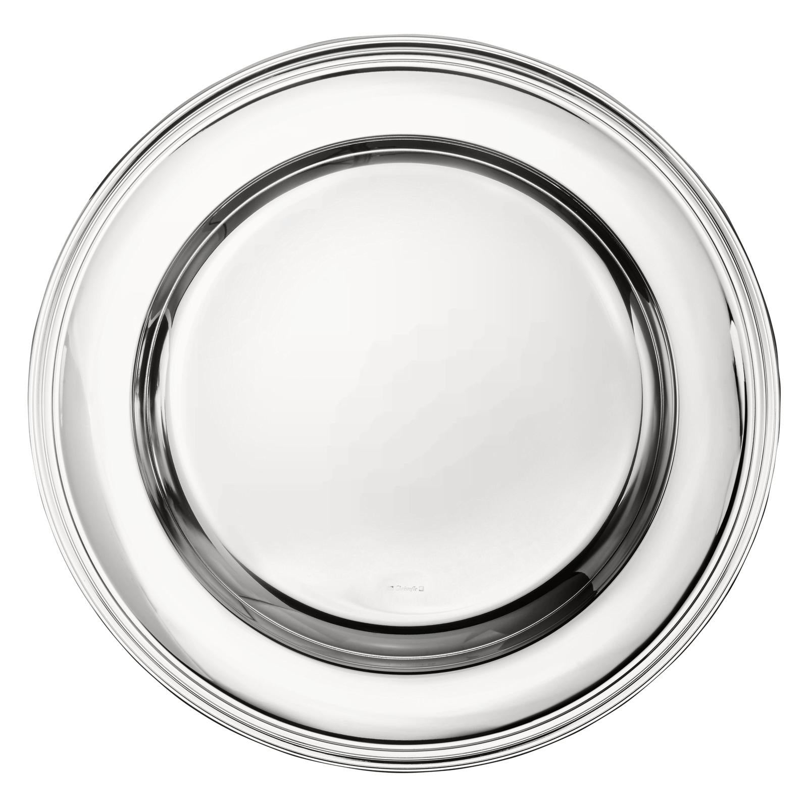 Christofle Albi Silver Plated Round Platter 40 Cm