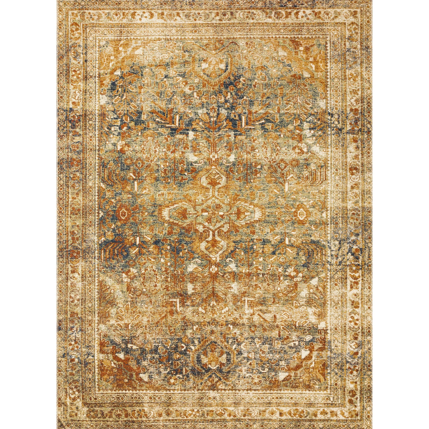 Loloi II Sebastian SEB-04 Lagoon / Spice Rug