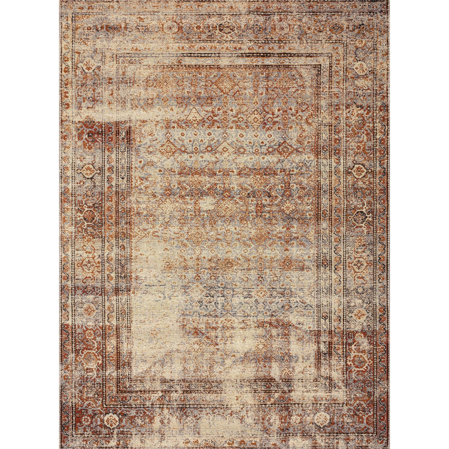 Loloi II Sebastian SEB-05 Natural / Brick Rug