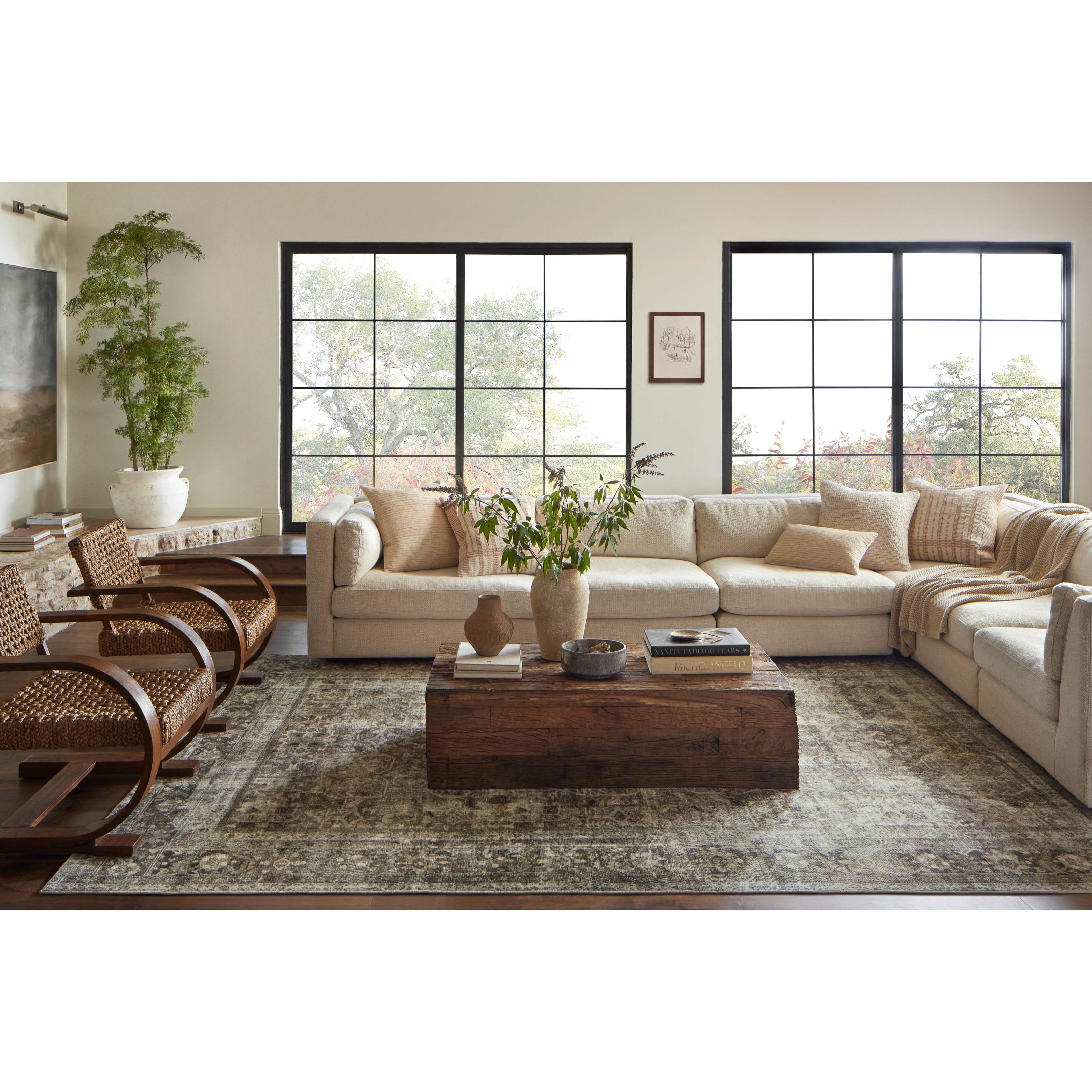 Magnolia Home Sinclair SIN-01 Rug Pebble / Taupe
