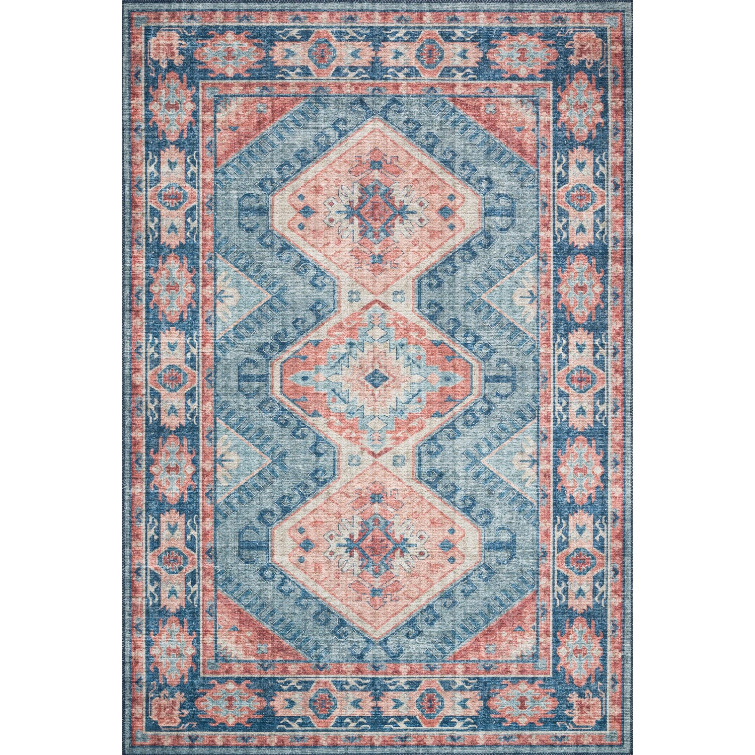 Loloi II Skye SKY-03 Turquoise / Terracotta Rug