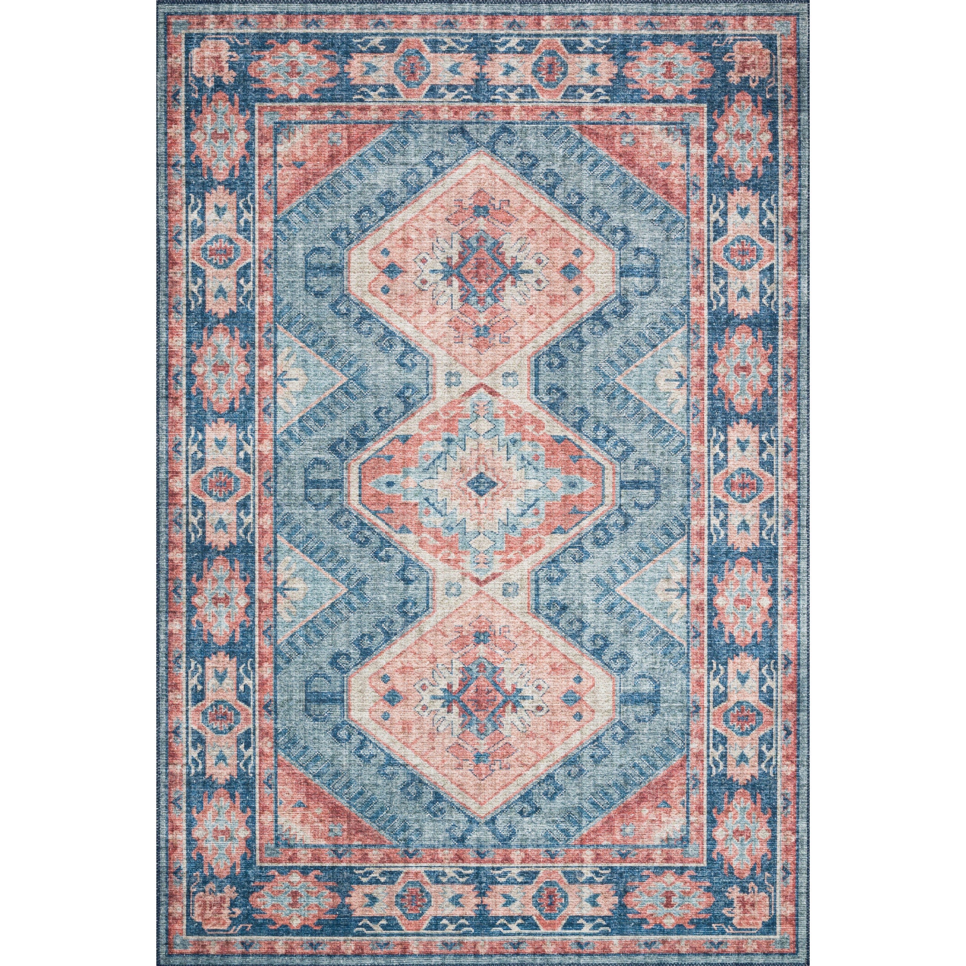 Loloi II Skye SKY-03 Turquoise / Terracotta Rug