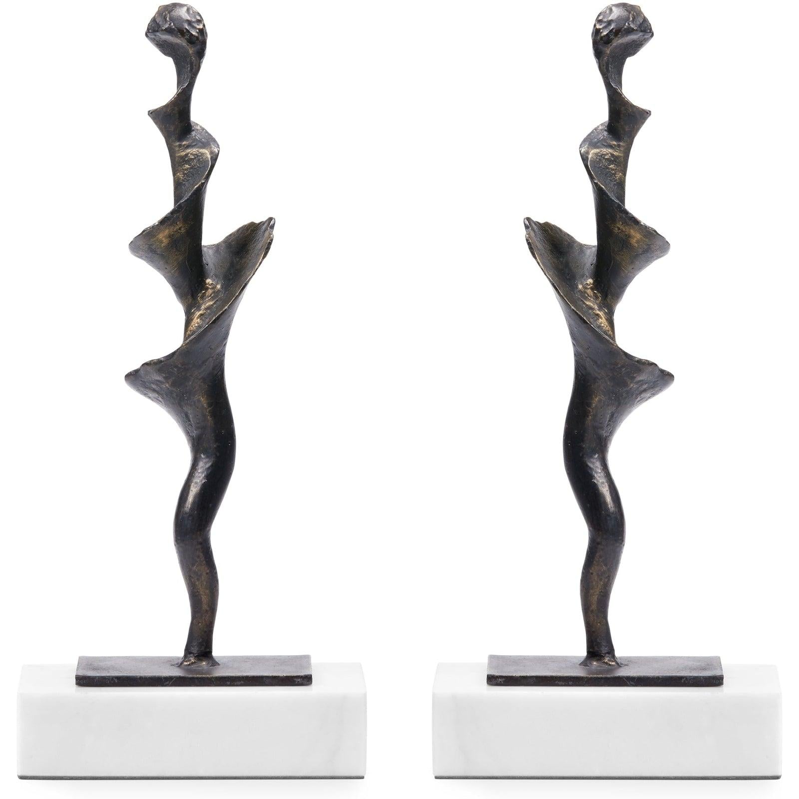 Villa & House Spiral Statue - Set Of 2