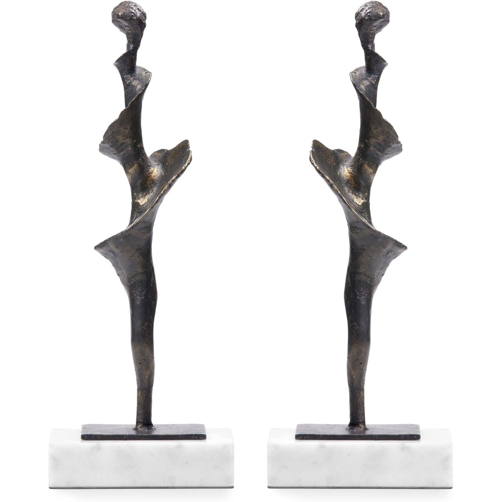 Villa & House Spiral Statue - Set Of 2