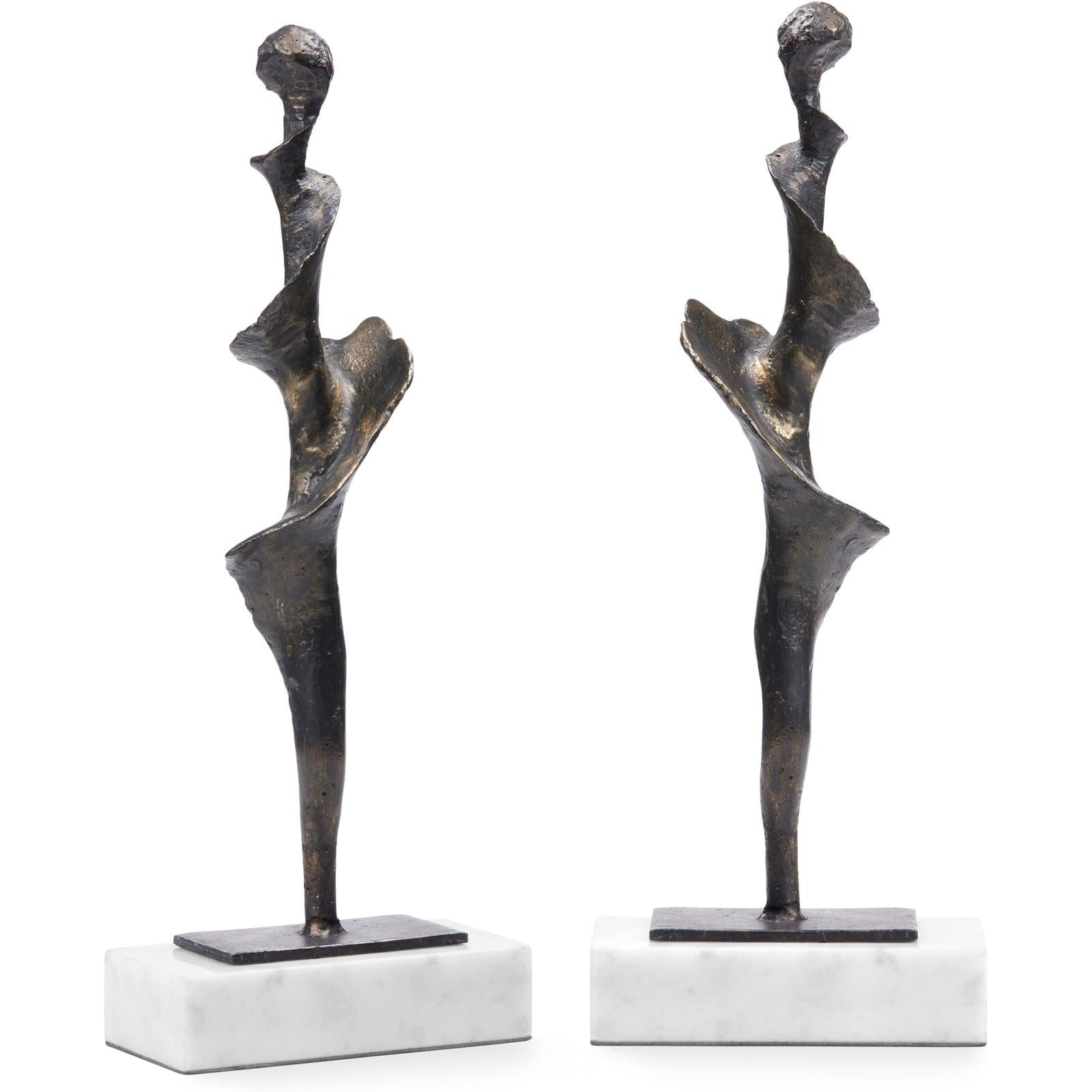 Villa & House Spiral Statue - Set Of 2