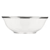 Christofle Malmaison Porcelain Salad Serving Bowl Platinum