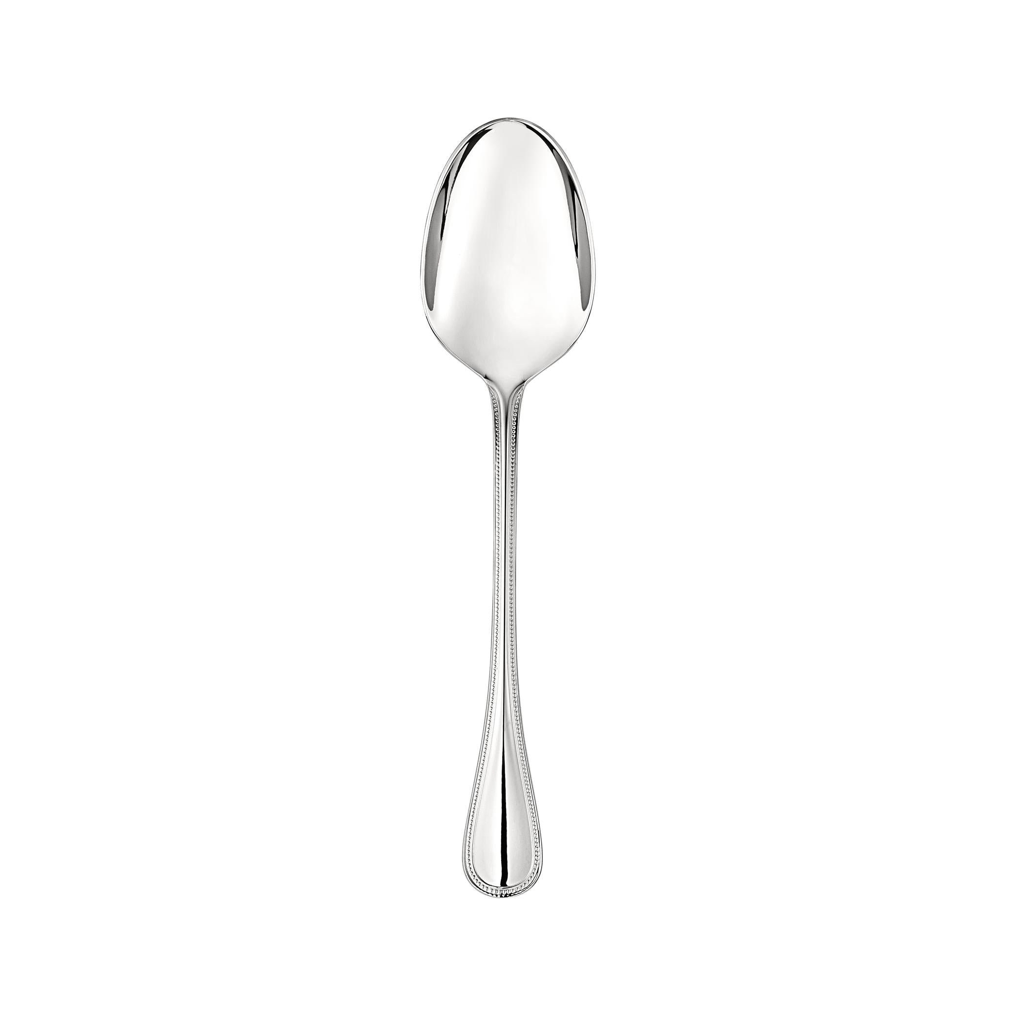 Christofle Steel Perles Stainless Steel Serving Spoon