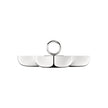 Christofle Vertigo Silver-Plated 3-Bowl Snack Dish
