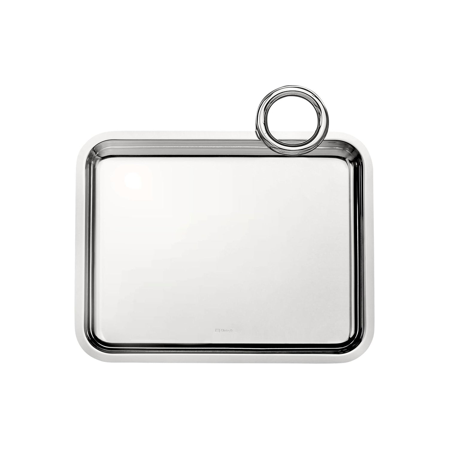 Christofle Vertigo Silver-Plated 8' x 6' Single-Handle Tray