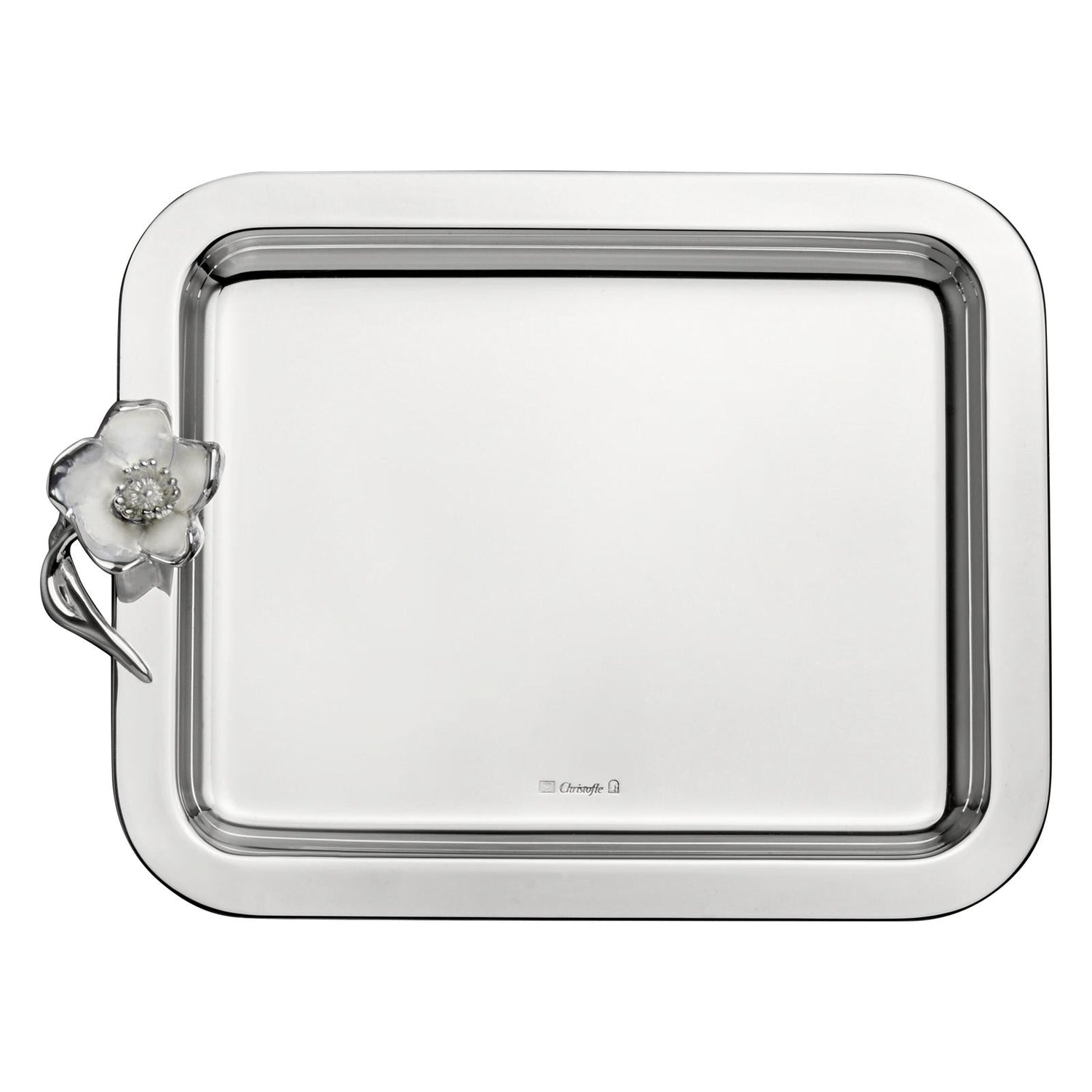 Christofle Anémone Silver Plated Tray