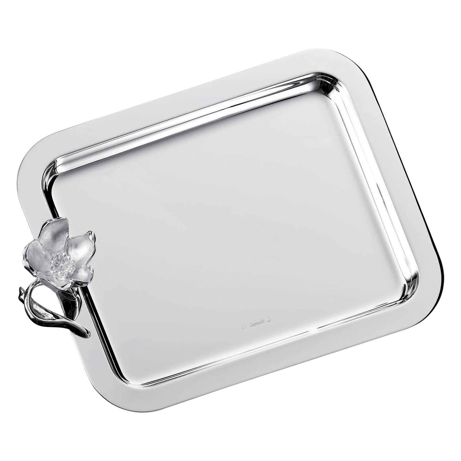 Christofle Anémone Silver Plated Tray