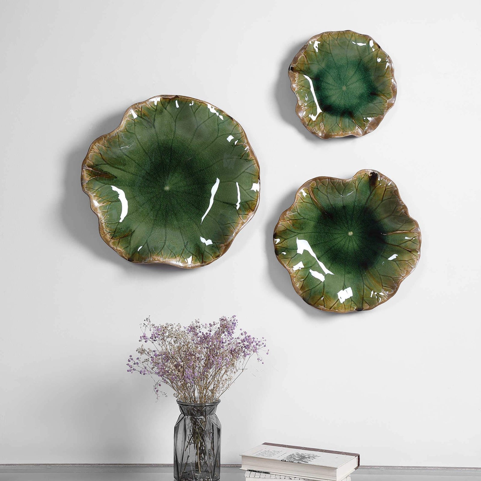 Uttermost Abella Ceramic Wall Decor - Set of 3