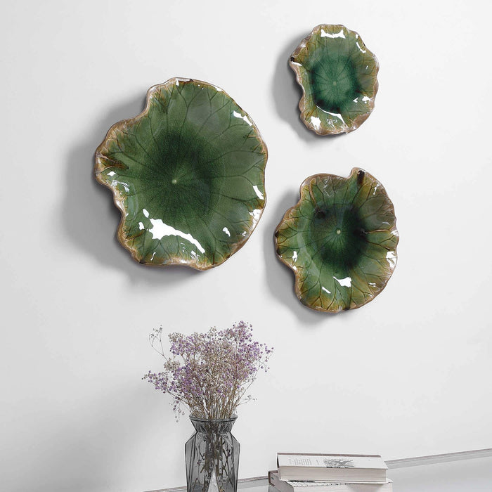 Uttermost Abella Ceramic Wall Decor - Set of 3