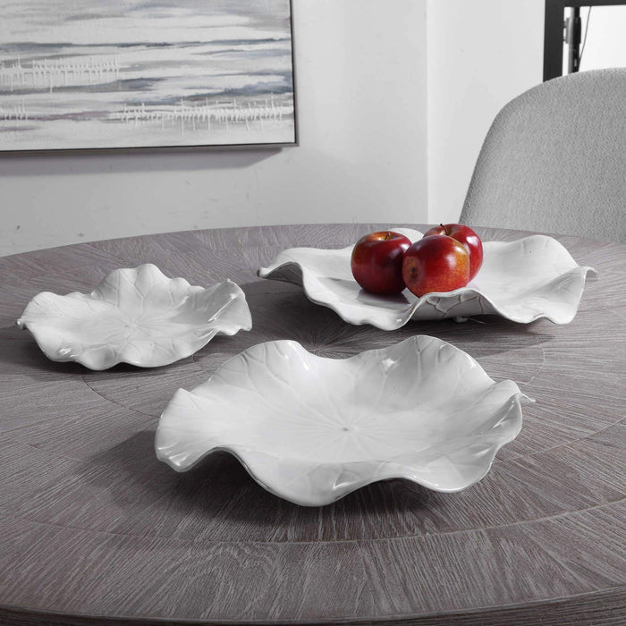 Uttermost Abella Ceramic Wall Decor - Set of 3