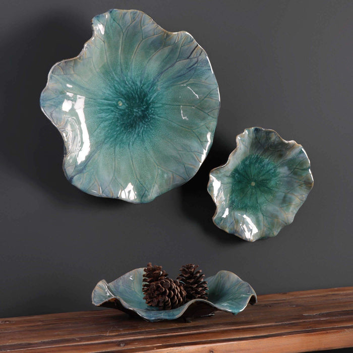 Uttermost Abella Ceramic Wall Decor - Set of 3
