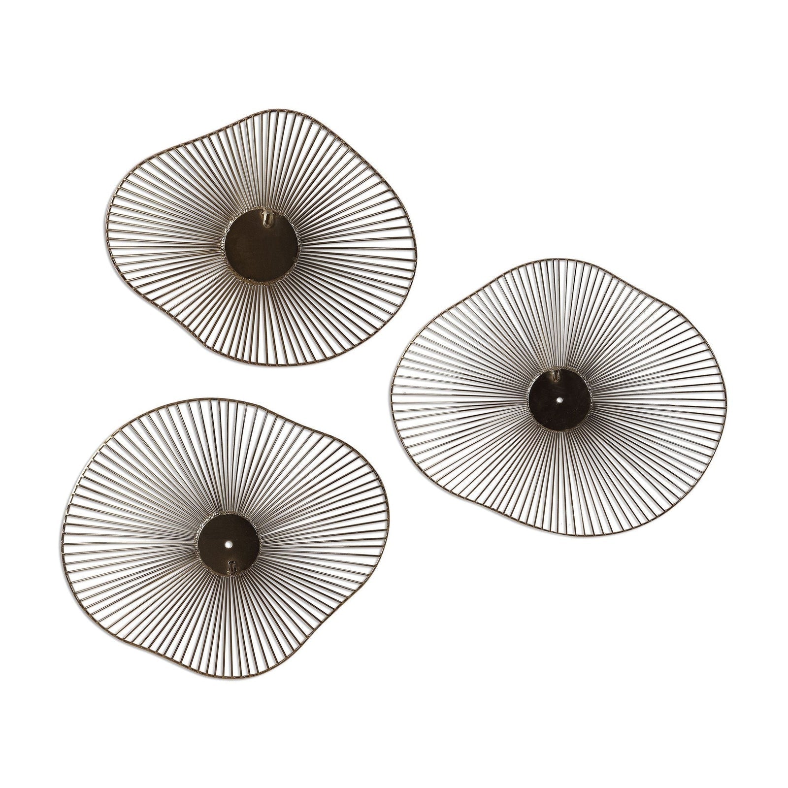 Uttermost Avarie Gold Metal Wall Art - Set of 3