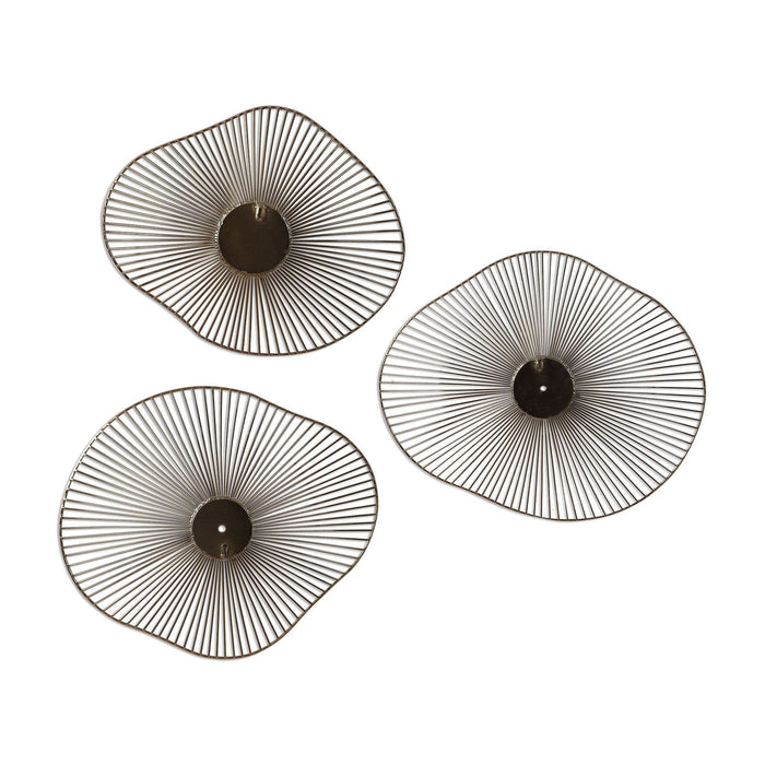 Uttermost Avarie Gold Metal Wall Art - Set of 3