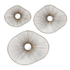 Uttermost Avarie Gold Metal Wall Art - Set of 3