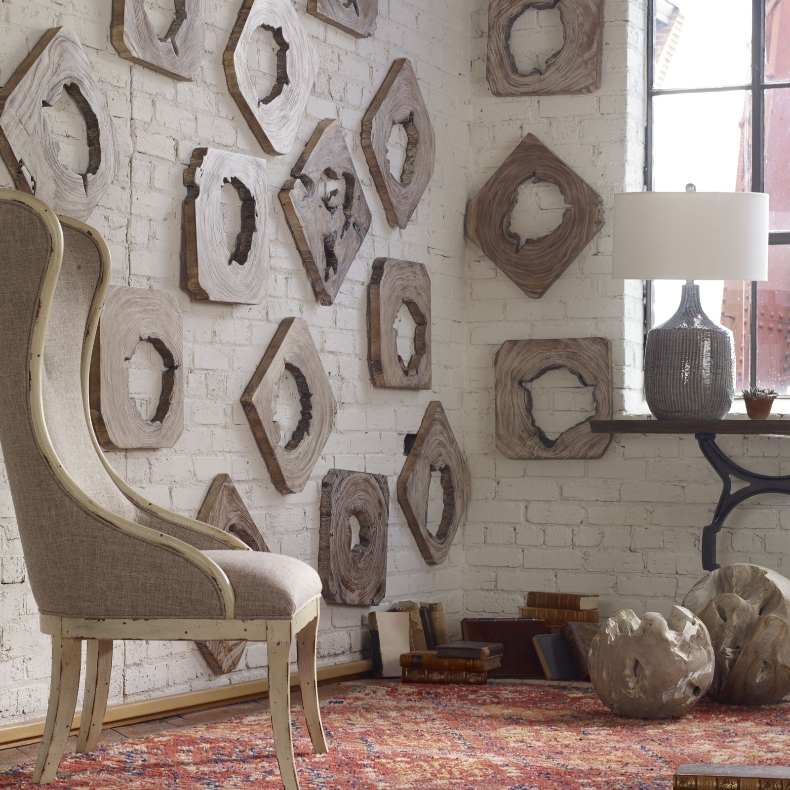 Uttermost Bahati Wood Wall Art - Set of 9