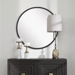 Uttermost Belham Round Iron Mirror