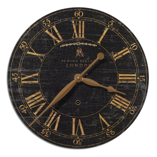 Uttermost Bond Street Black Wall Clock