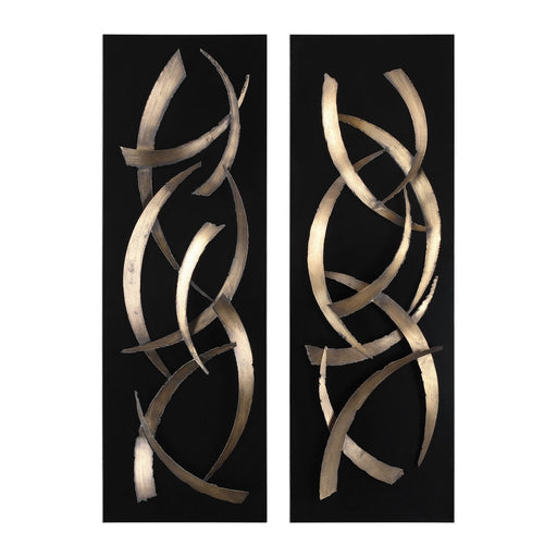 Uttermost Brushstrokes Metal Wall Art - Set of 2
