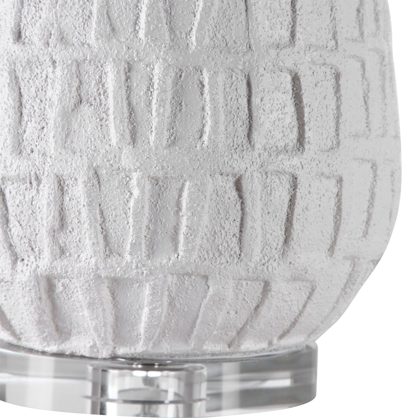 Uttermost Caelina Textured White Table Lamp
