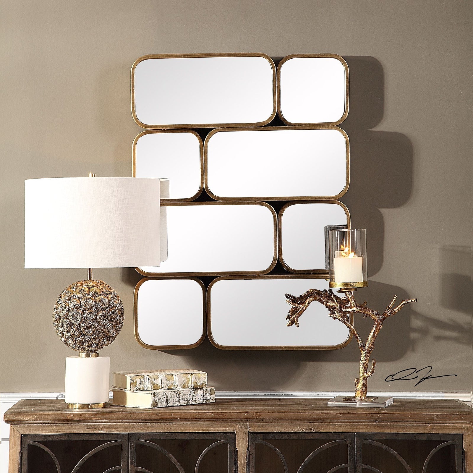Uttermost Canute Modern Mirror