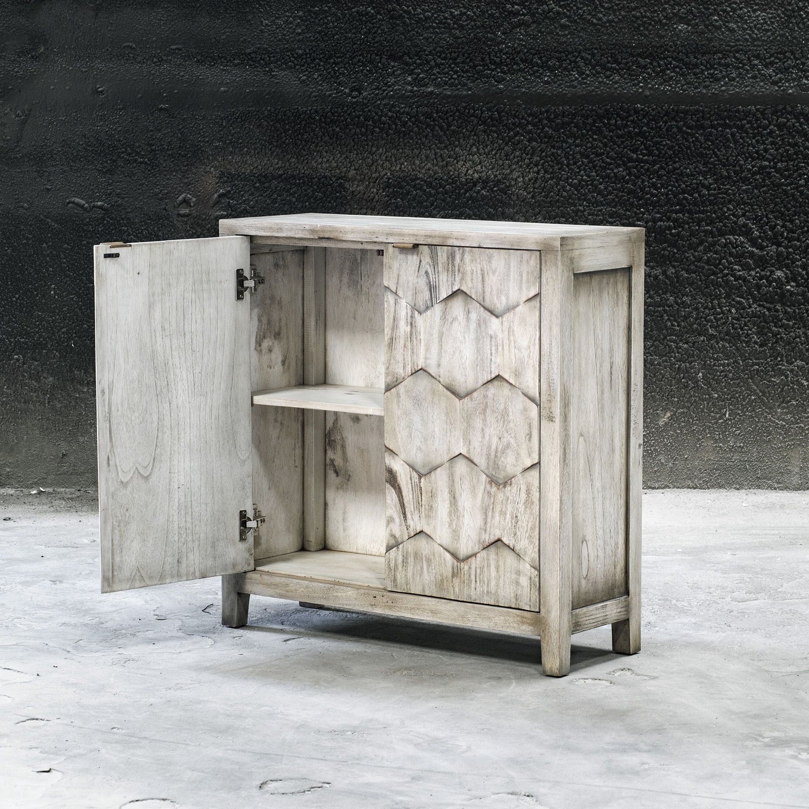 Uttermost Catori Smoked Ivory Console Cabinet
