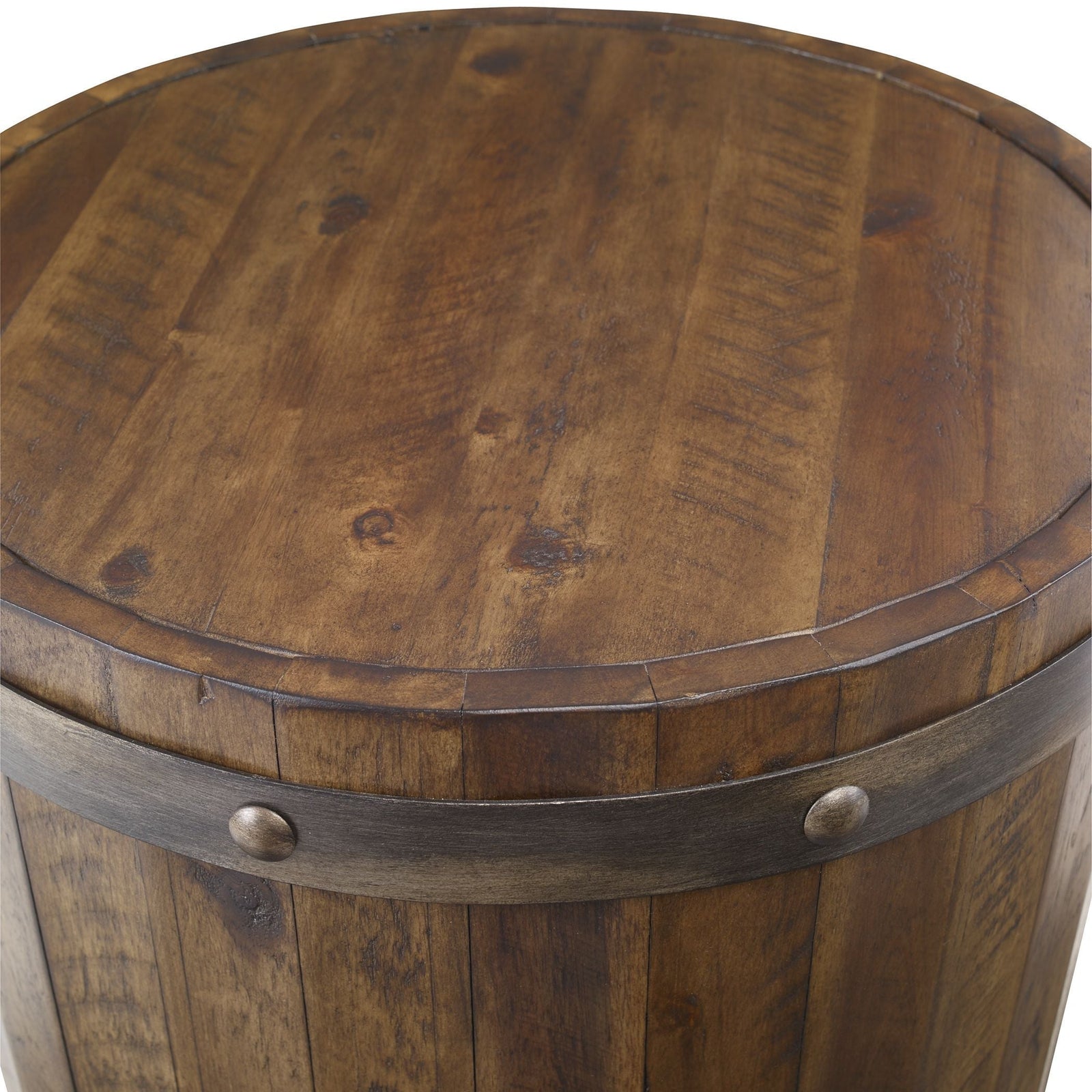 Uttermost Ceylon Wine Barrel Side Table