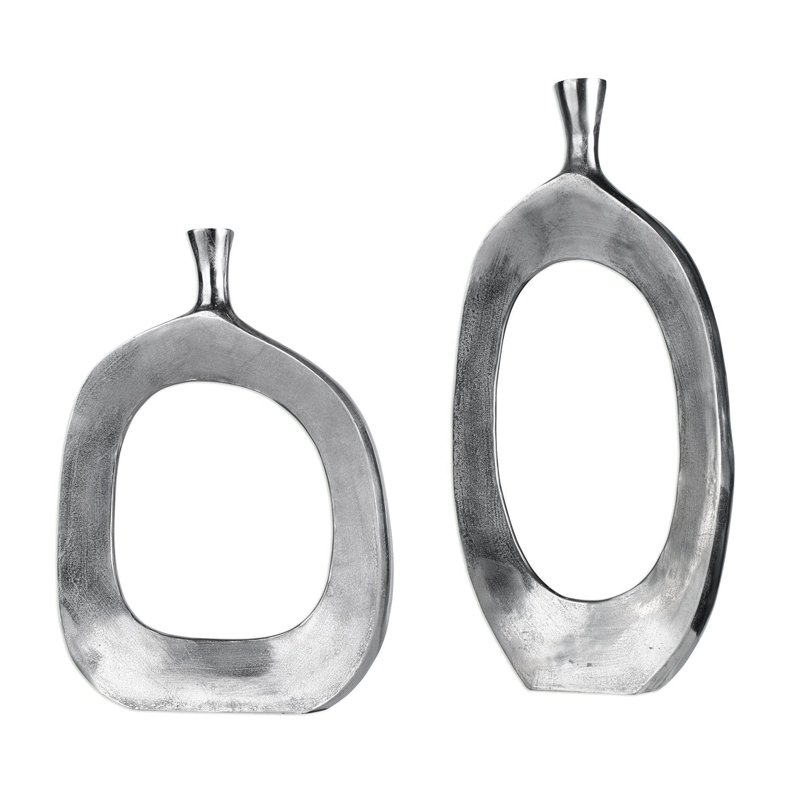 Uttermost Cierra Aluminum Vases - Set of 2
