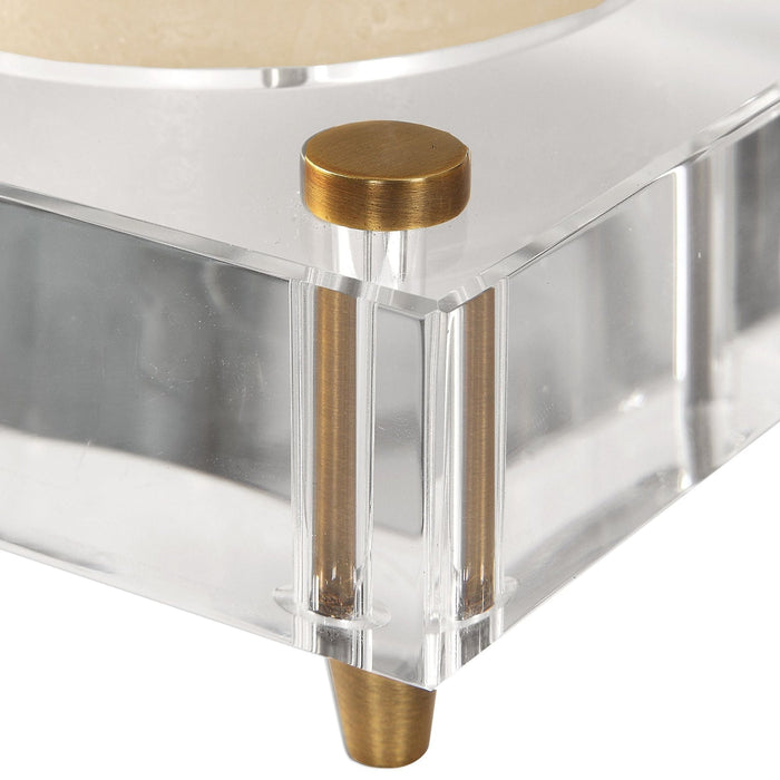 Uttermost Claire Crystal Block Candleholders - Set of 2