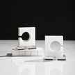 Uttermost Clarin White & Gray Bookends - Set of 2