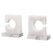Uttermost Clarin White & Gray Bookends - Set of 2
