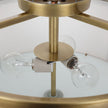 Uttermost Colfax Brass 3 Light Semi Flush