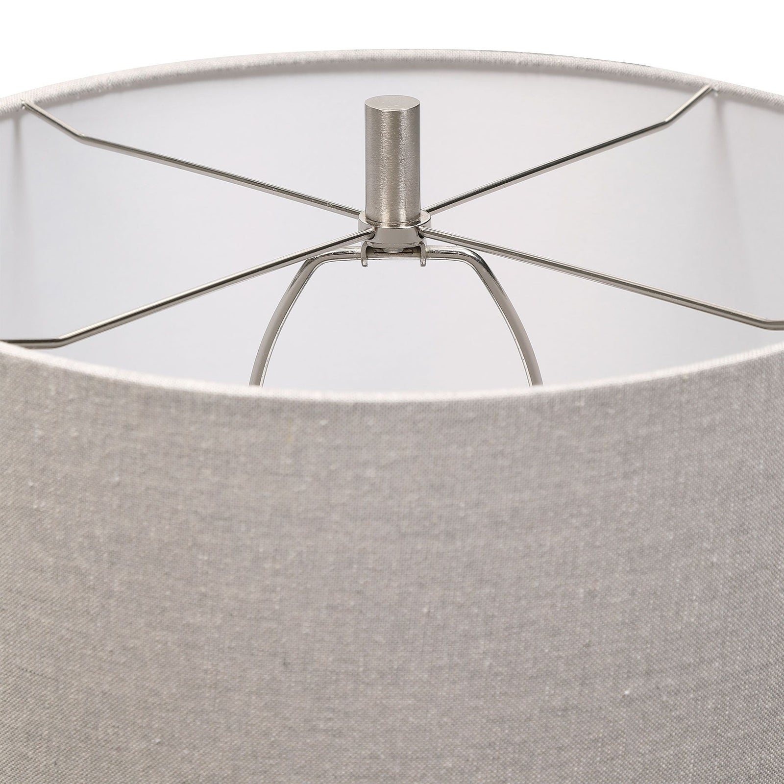 Uttermost Comanche White Crackle Table Lamp