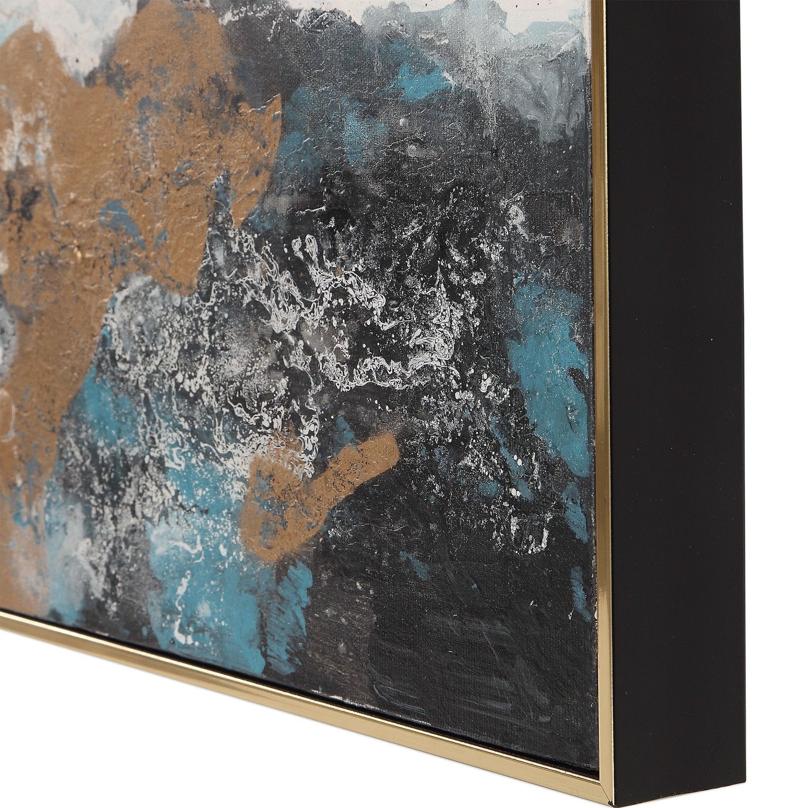 Uttermost Crashing Waves Abstract Art - Set of 3