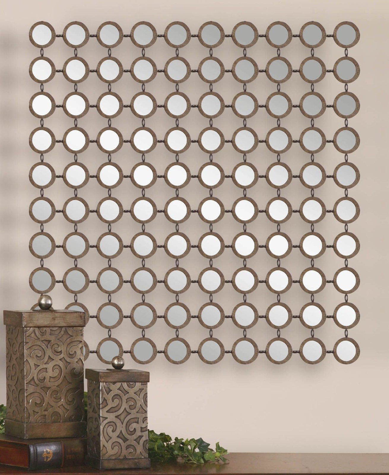 Uttermost Dinuba Antique Silver Champagne Mirror