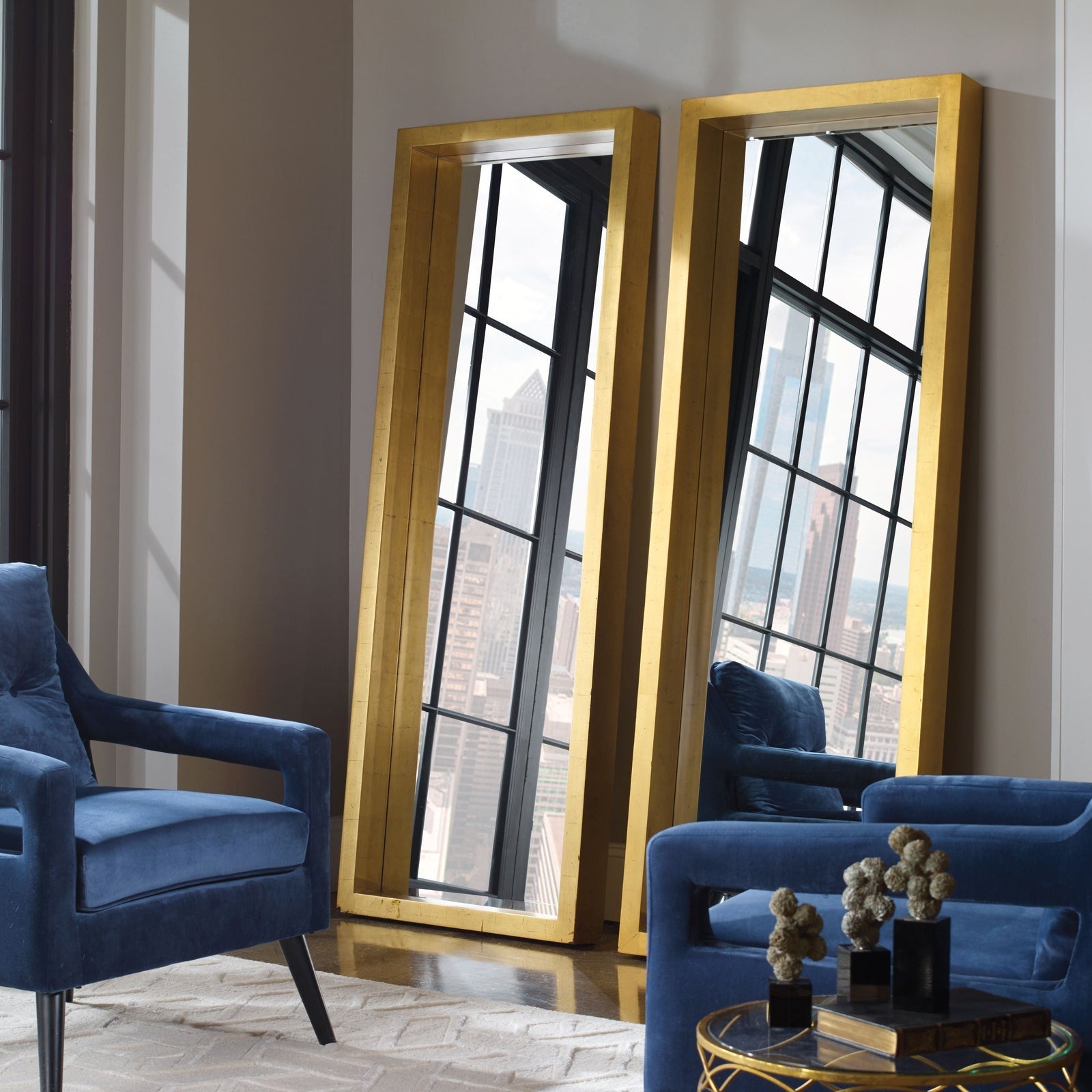 Uttermost Edmonton Gold Leaner Mirror