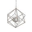 Uttermost Euclid 6 Light Nickel Cube Pendant