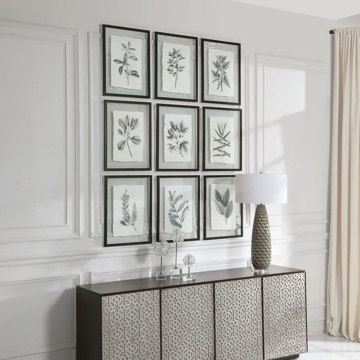 Uttermost Farmhouse Florals Framed Prints - Set of 9