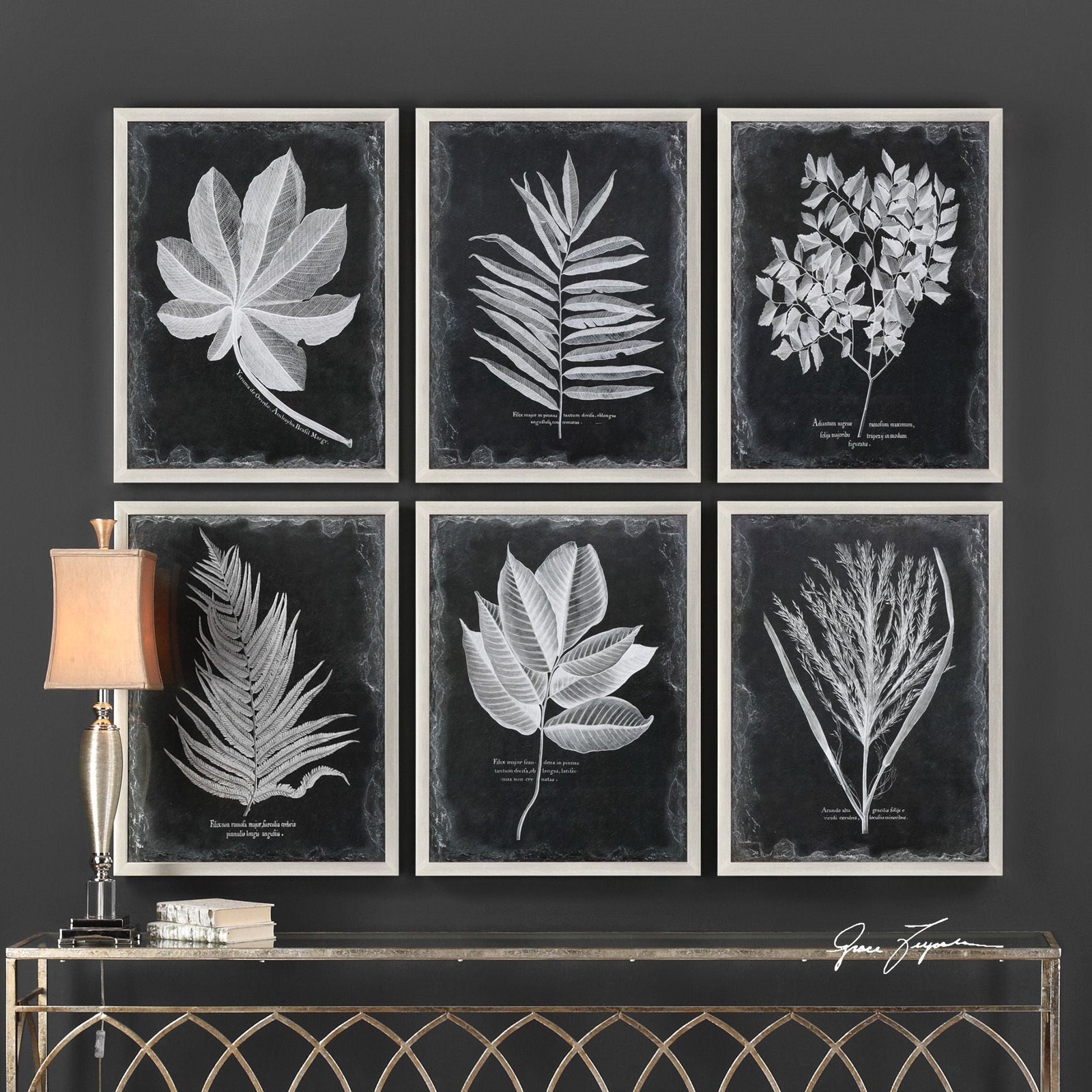 Uttermost Foliage Framed Prints - Set of 6